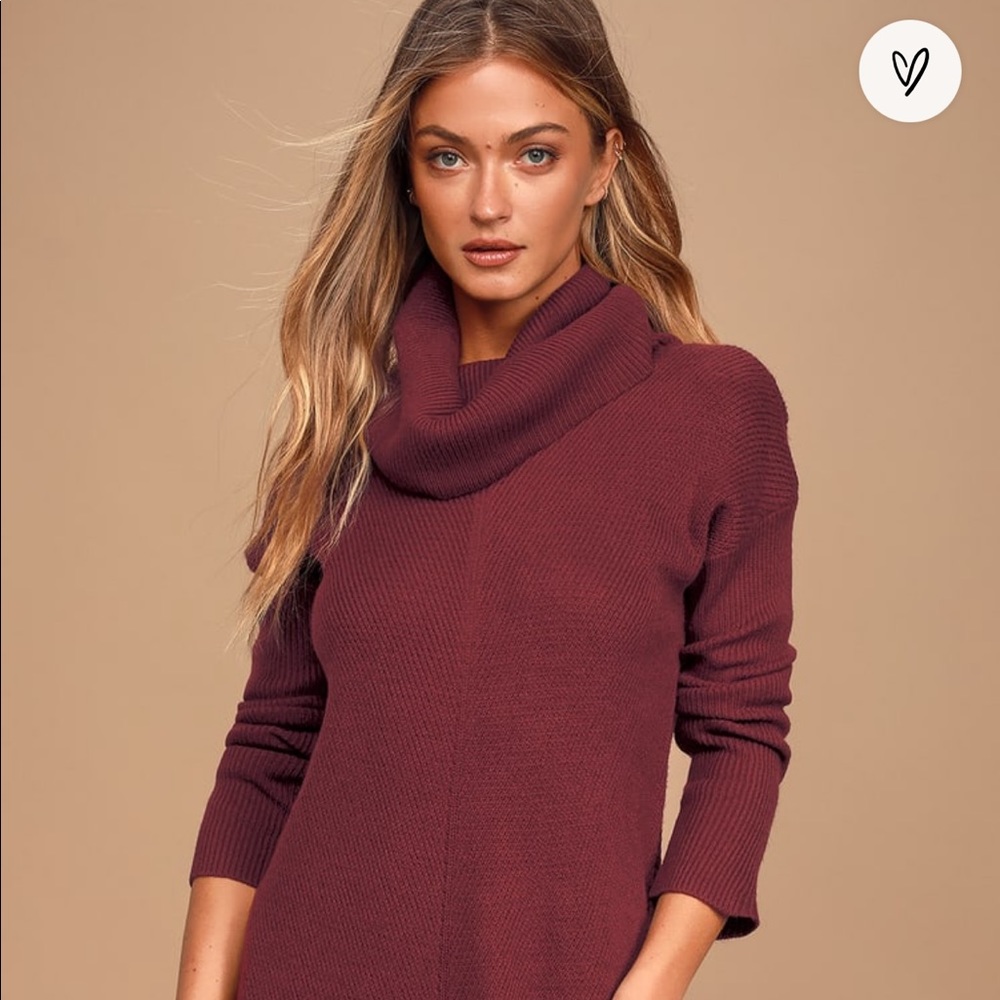 Lulus Tea Reader Sweater Dress